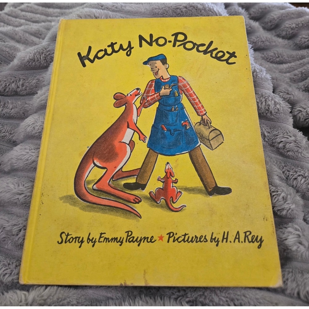 Katy No-Pocket Emmy Payne H.A. Rey Weekly Reader Hardcover VTG Childrens Book